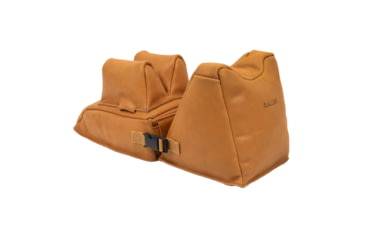 Image of Allen Longmont Leather Filled Front &amp; Rear Shooting Rest Combo, Light Brown, 15125