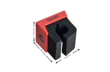 Image of Allen Magnetic Firearm &amp; Fishing Rod Holder w/Frame, 1 Rifle/Shotgun/Fishing Rod, Black/Red Magnet, 5657