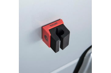 Image of Allen Magnetic Firearm &amp; Fishing Rod Holder w/Frame, 1 Rifle/Shotgun/Fishing Rod, Black/Red Magnet, 5657