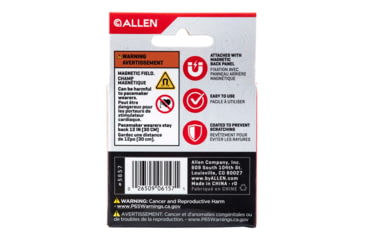 Image of Allen Magnetic Firearm &amp; Fishing Rod Holder w/Frame, 1 Rifle/Shotgun/Fishing Rod, Black/Red Magnet, 5657