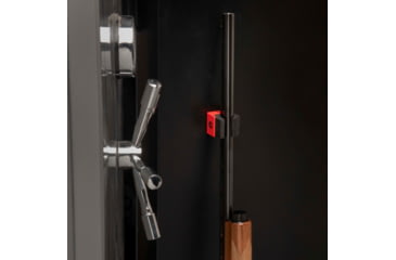 Image of Allen Magnetic Firearm &amp; Fishing Rod Holder w/Frame, 1 Rifle/Shotgun/Fishing Rod, Black/Red Magnet, 5657