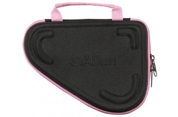 Image of Allen Molded Compact Pistol Case 5 Inch Black With Pink Trim