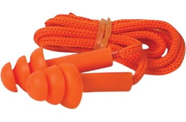 Image of Allen Molded Ear Plugs w/Cord and Small Case, Orange, 2293