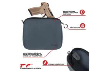 Image of Allen Pistol Pouch Charcoal Neoprene, 9in, Charcoal, 3637