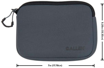 Image of Allen Pistol Pouch Charcoal Neoprene, 7in, Charcoal, 3635