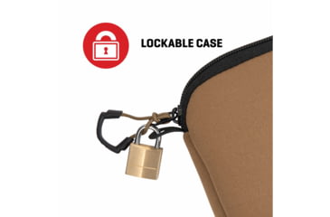 Image of Allen Neoprene Pistol Pouch, Compact Handguns up to 7in, FDE, 3636