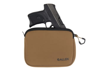 Image of Allen Neoprene Pistol Pouch, Compact Handguns up to 7in, FDE, 3636