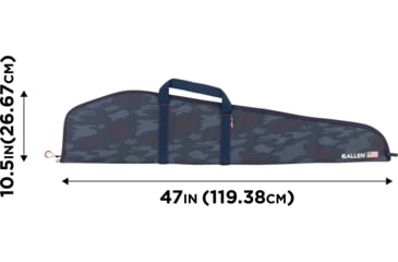 Image of Allen Patriot Rifle Case, Red/White/Blue/Patriotic Camo, 46 in, 950-46