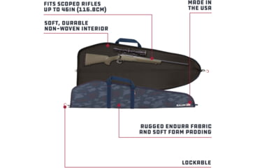 Image of Allen Patriot Rifle Case, Red/White/Blue/Patriotic Camo, 46 in, 950-46