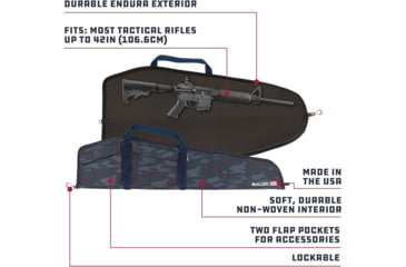 Image of Allen Patriot Tactical Gun Case, Red/White/Blue/Patriotic Camo, 42 in, 950-42