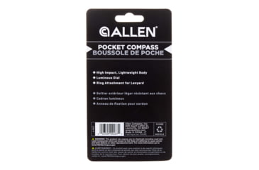 Image of Allen Pocket Compass with Lid, Orange, 487