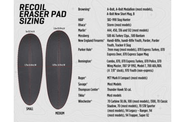 Image of Allen Recoil Eraser Pad, Black, Small, 15511