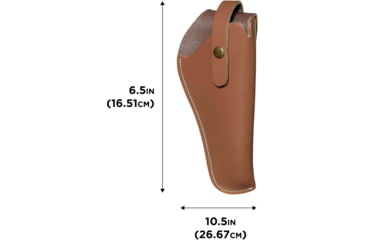 Image of Allen Red Mesa Leather Revolver Holster, Ambidextrous, Brown, Size 05, 4495