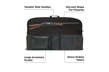 Image of Allen Riot Shotgun Case with Pocket 44 Inch Black