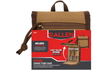 Image of Allen Rival Choke Tube Holder, 3 Extended Vials, Tan, 4 in x 4.67 in, 8335