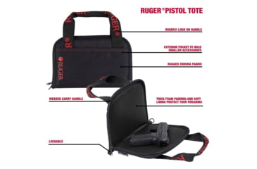 Image of Allen Ruger Pistol Tote With Pocket, Black, 3645