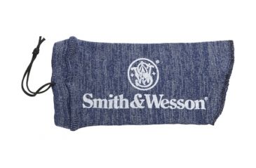 Image of Allen S&amp;W Logo Handgun Sock 12 Inch Blue/Gray