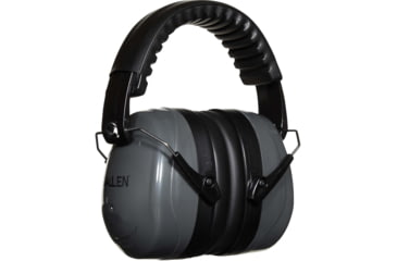 Image of Allen Sound Defender Foldable Safety Earmuffs, 26 dB NRR, ANSI S3.19 &amp; CE EN352-1 Hearing Protection Rated, Black/Gray, One Size, 2336