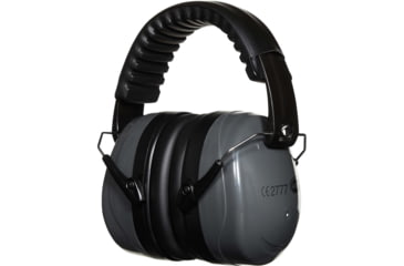 Image of Allen Sound Defender Foldable Safety Earmuffs, 26 dB NRR, ANSI S3.19 &amp; CE EN352-1 Hearing Protection Rated, Black/Gray, One Size, 2336