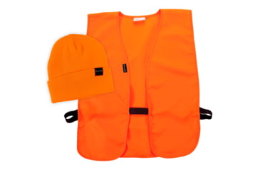 Image of Allen Stocking Cap &amp; Vest Combo, Mens, M-XL, Blaze Orange, 2394