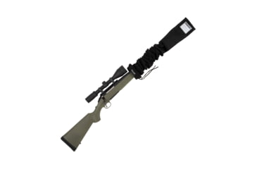 Image of Allen Stretch Knit Gun Sock w/Writeable ID Label for Rifles with Scopes and Shotguns, Silicone Treated, Black, 52 in, 13173