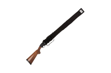 Image of Allen Stretch Knit Gun Sock w/Writeable ID Label for Rifles with Scopes and Shotguns, Silicone Treated, Black, 52 in, 13173
