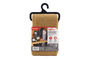 Image of Allen Stretch Knit Gun Sock w/Writeable ID Label for Rifles with Scopes and Shotguns, Silicone Treated, Coyote, 52 in, 13172