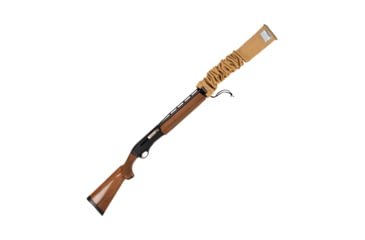 Image of Allen Stretch Knit Gun Sock w/Writeable ID Label for Rifles with Scopes and Shotguns, Silicone Treated, Coyote, 52 in, 13172