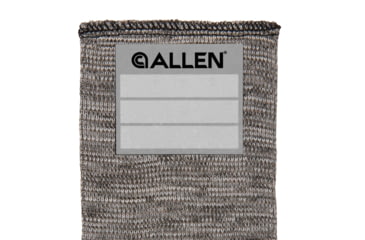 Image of Allen Stretch Knit Gun Sock w/Writeable ID Label for Rifles with Scopes and Shotguns, Silicone Treated, Gray, 52 in, 13167