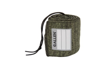 Image of Allen Stretch Knit Gun Sock w/Writeable ID Label for Rifles with Scopes and Shotguns, Silicone Treated, Green, 52 in, 13171