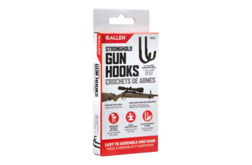 Image of Allen Stronghold Steel Hooks, 1 Handgun/Rifle/Shotgun, Black, Steel, 2 Pack, 5651