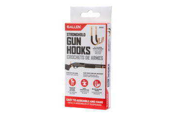 Image of Allen Stronghold Steel Hooks, 1 Handgun/Rifle/Shotgun, Brass, Steel, 2 Pack, 5650