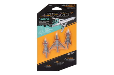 Image of Allen Stryke Vapor Rear Deploying 2 Blade Broadhead, 100-Grain, 3-Pack, 14786