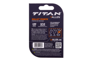 Image of Allen Titan Bullet Point, 100 Grain, Black, 5/16in, 1460