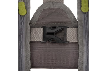 Image of Allen Ultra-Light Gallatin Strap Fly Fishing Vest, Fits up to 4 Tackle/Fly Boxes, 14 Accessory Pockets, Gray/Lime, 6370