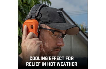 Image of Allen ULTRX Gel Ear Cup Replacement Pads, 1-Pair, Black, 4152