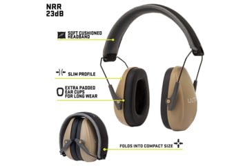 Image of Allen ULTRX Passive Muff, Slim Fit, Taupe, 4154