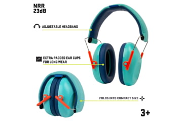 Image of Allen ULTRX Passive Youth Hearing Muff, Childrens, Teal, 4115