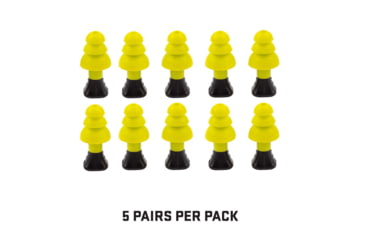 Image of Allen ULTRX Silicone Ear Plugs, 5-Pairs, Yellow, 4122
