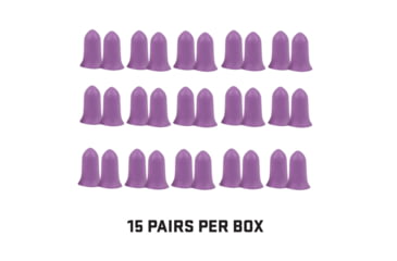 Image of Allen ULTRX Small Tapered Foam Ear Plugs, 15-Pairs, Purple, 4134