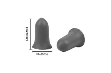 Image of Allen ULTRX Tapered Foam Ear Plugs, 25-Pairs, Gray, 4132