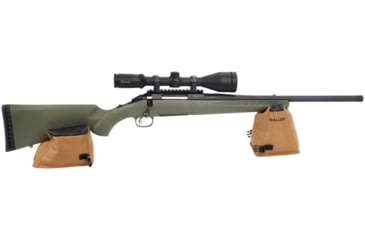 Image of Allen X-Focus Shooting Rest Combo Prefilled Front And Rear Bag, Polyester, Coyote with Black Accents, 18411