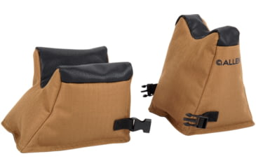 Image of Allen X-Focus Shooting Rest Combo Prefilled Front And Rear Bag, Polyester, Coyote with Black Accents, 18411