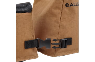 Image of Allen X-Focus Shooting Rest Combo Prefilled Front And Rear Bag, Polyester, Coyote with Black Accents, 18411