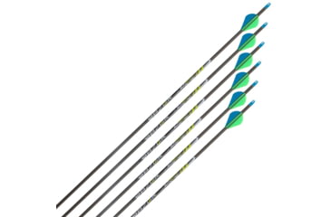 Image of Allen ZX600 Carbon Arrow, .006 Straightness, 6 Pack Boxed, Black, 31in, 9135