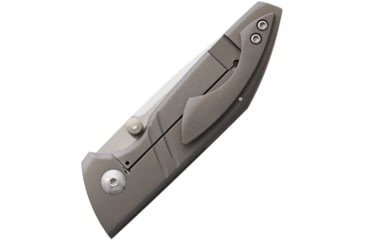 Image of Alliance Designs Ice Lite Ti Framelock Folding Knife, 4.13in Closed, 3in Satin Rwl-34 Steel Blade, Gray Titanium Handle, Thumb Stud, Pocket Clip, Black Synthetic Case, ICELITETIFMLCK