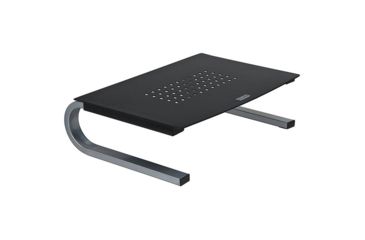 Image of Allsop Redmond Monitor Stand w/ Keyboard Storage Space, Holds 40 lbs, Black 29248
