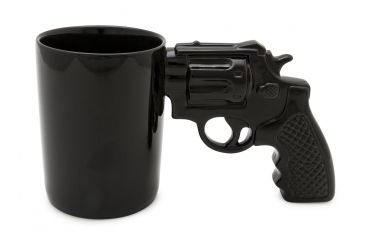 Image of Aloe Gator Cermaic Revolver Mug Black