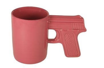 Image of Aloe Gator Ceramic Gun Mug, Pink
