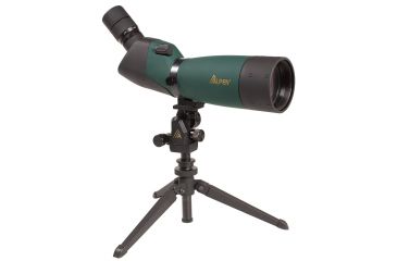 Image of Alpen 20-60x80mm Angled Waterproof Spotting Scope - 45 Degree Eyepiece, Nylon Case, Portable 12in Swivel-Head Tripod